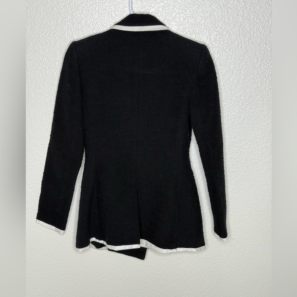 Express Black Blazer with Gold Buttons and White Trim XS - Picture 4 of 4